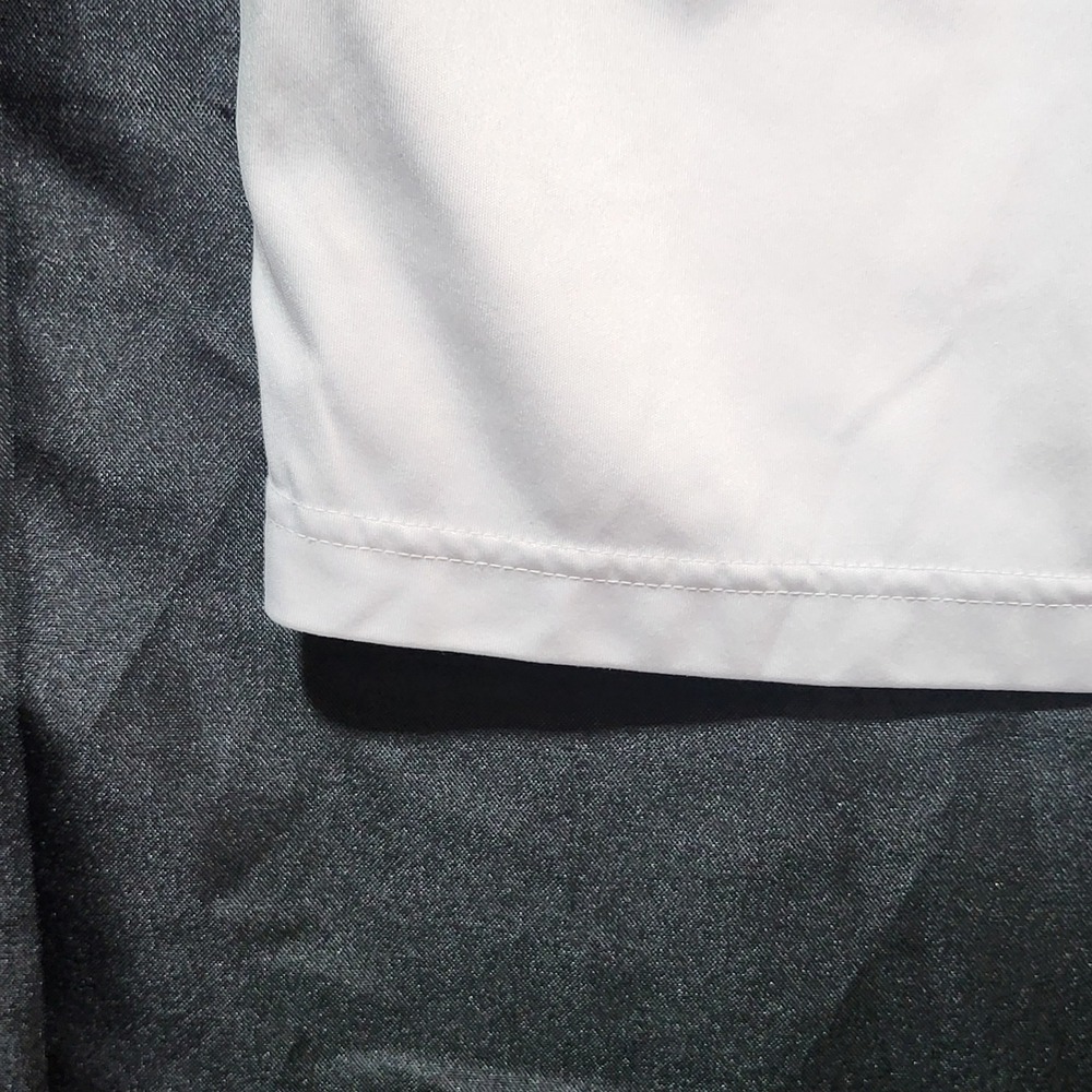 PGA Tour Mens Golf Polo Shirt White Gray Geometric Print Size Large Performance - Picture 3 of 11